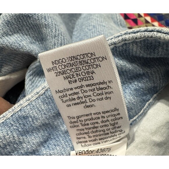 Pacsun Womens' Patch Work Jean Mom Shorts | Size 27 - Picture 7 of 9